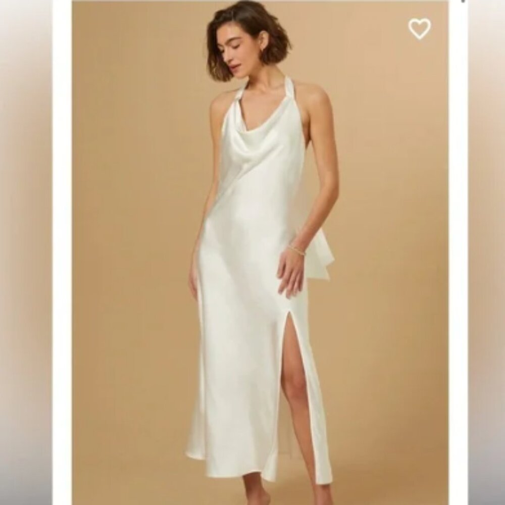 Daphne Satin Midi Dress